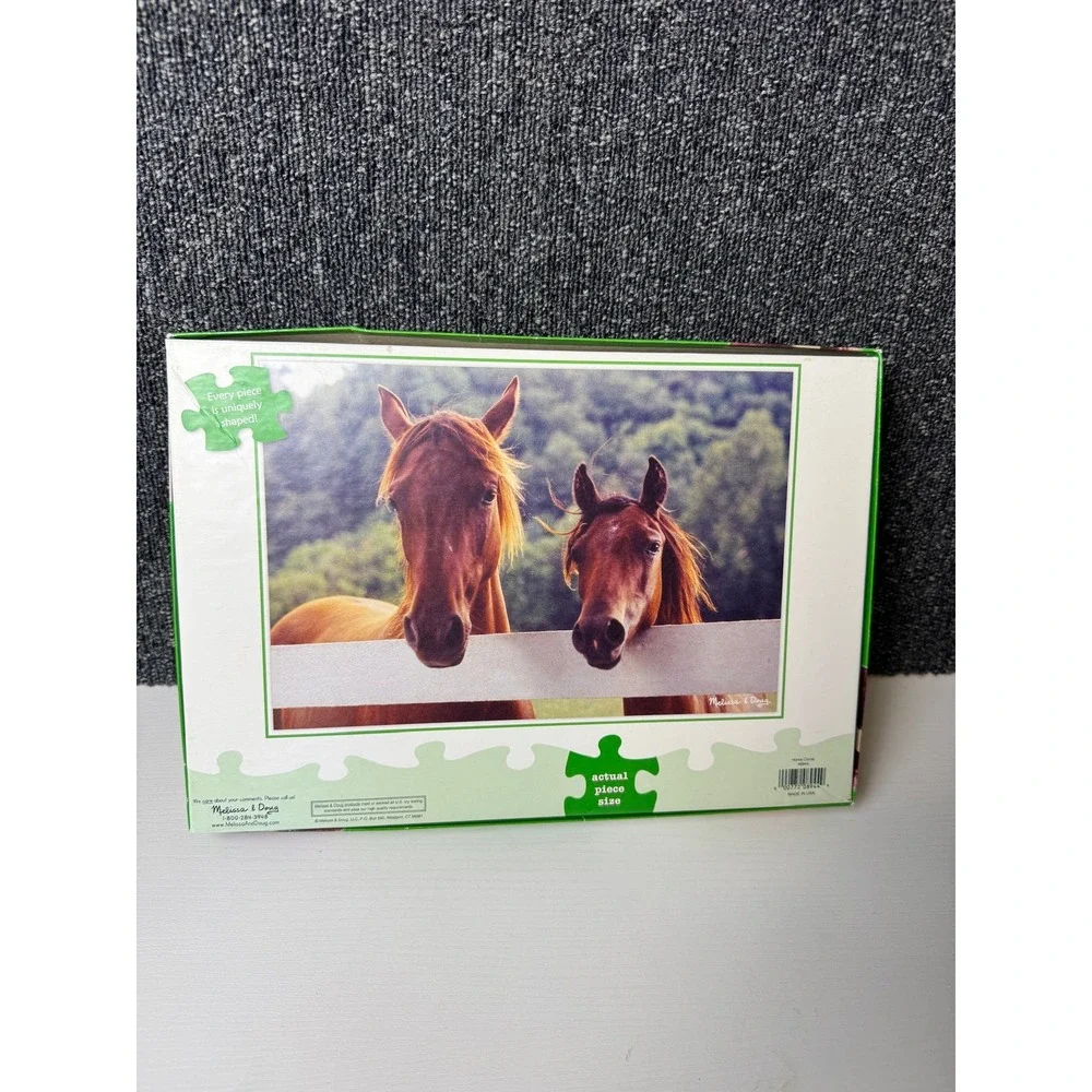 Melissa & Doug Horse Corral 100 Piece Jigsaw Puzzle 19x13 Ages 6+ Complete